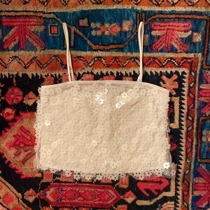 Flower Detail Cropped Top